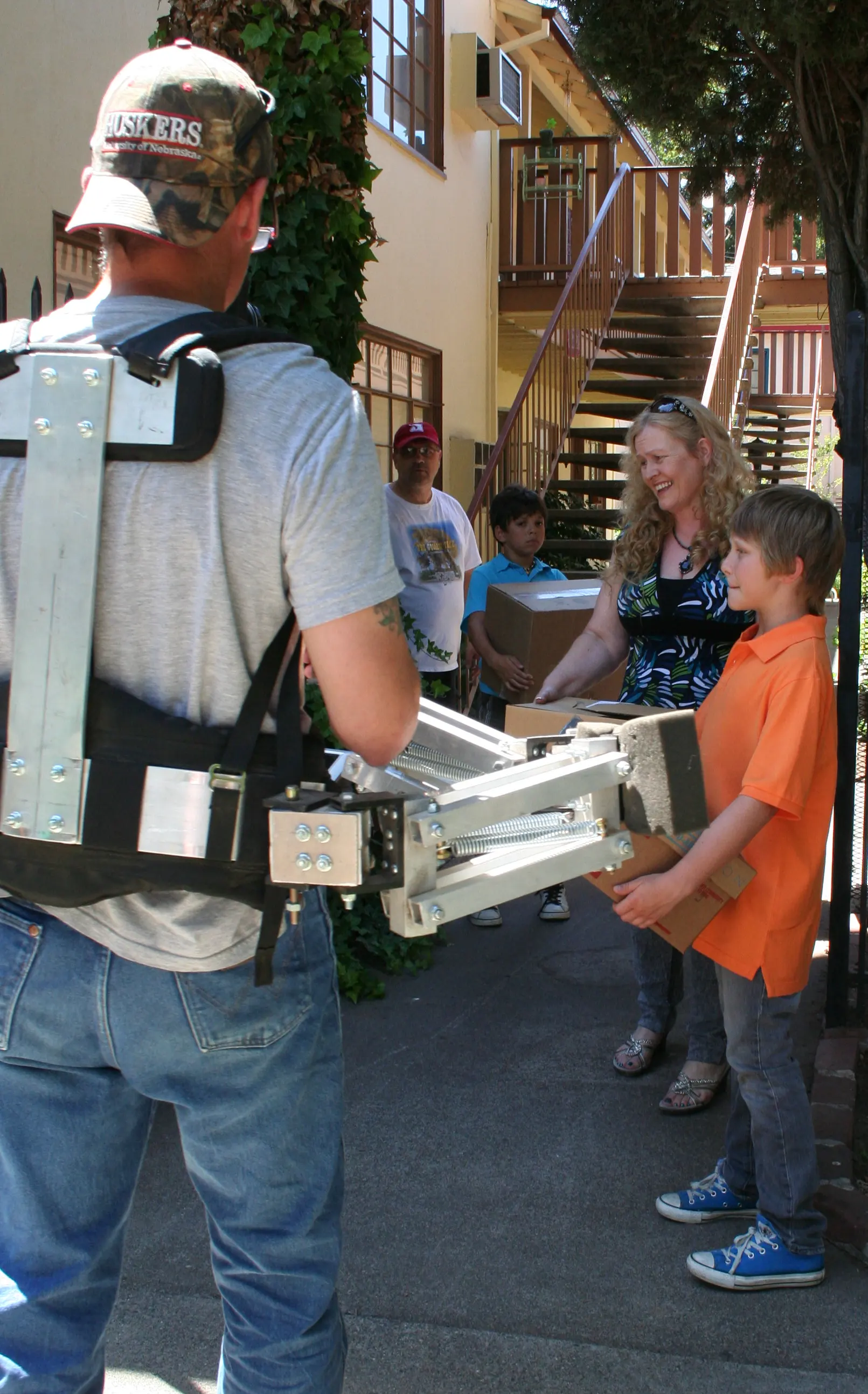 BUDDIES (2012) production still - Brendan Brooks, Gerald Martin Davenport, Aramis Liam, Laura Luke, and Bryton Berdahl.